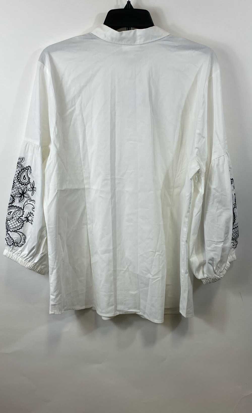 NWT J. Jill Womens White Paisley Embroidered Long… - image 2