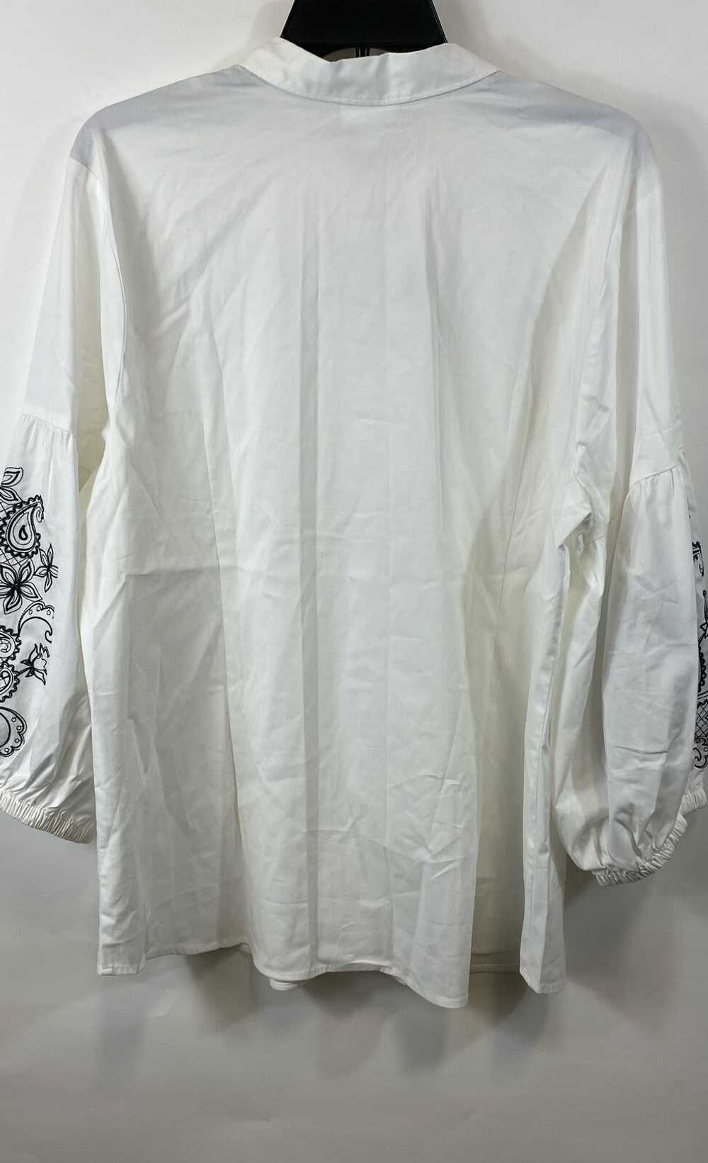 NWT J. Jill Womens White Paisley Embroidered Long… - image 4