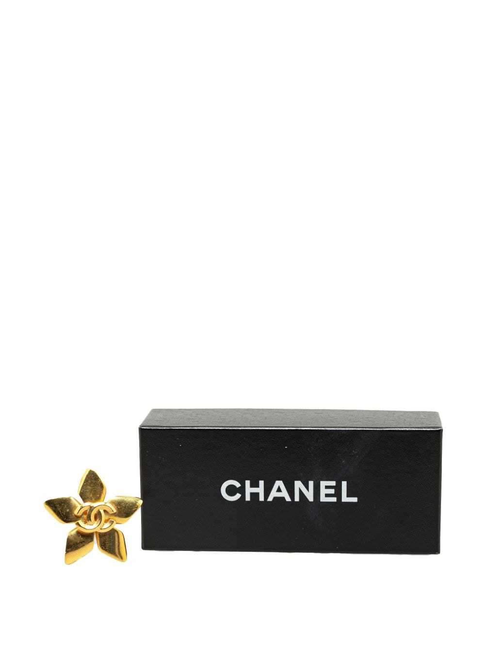 CHANEL Pre-Owned 1996 CC Star costume brooch - Go… - image 4