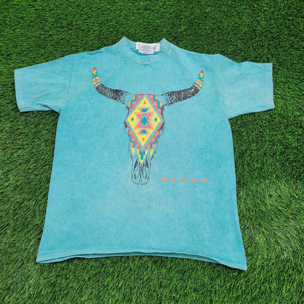 Other Vintage Texas Longhorn Tribal Shirt Womens … - image 1