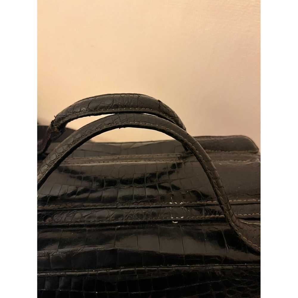 Non Signé / Unsigned Leather crossbody bag - image 4