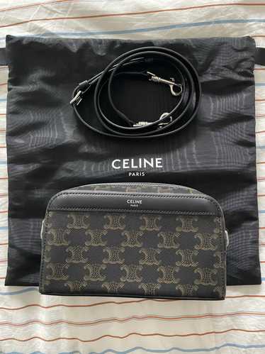 Celine Celine Triomphe Canvas Messenger Bag