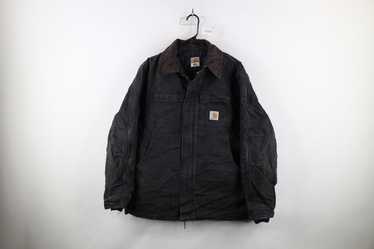 Vintage Corduroy hot Chore Jacket Black Fleece Lined Y2K Shacket