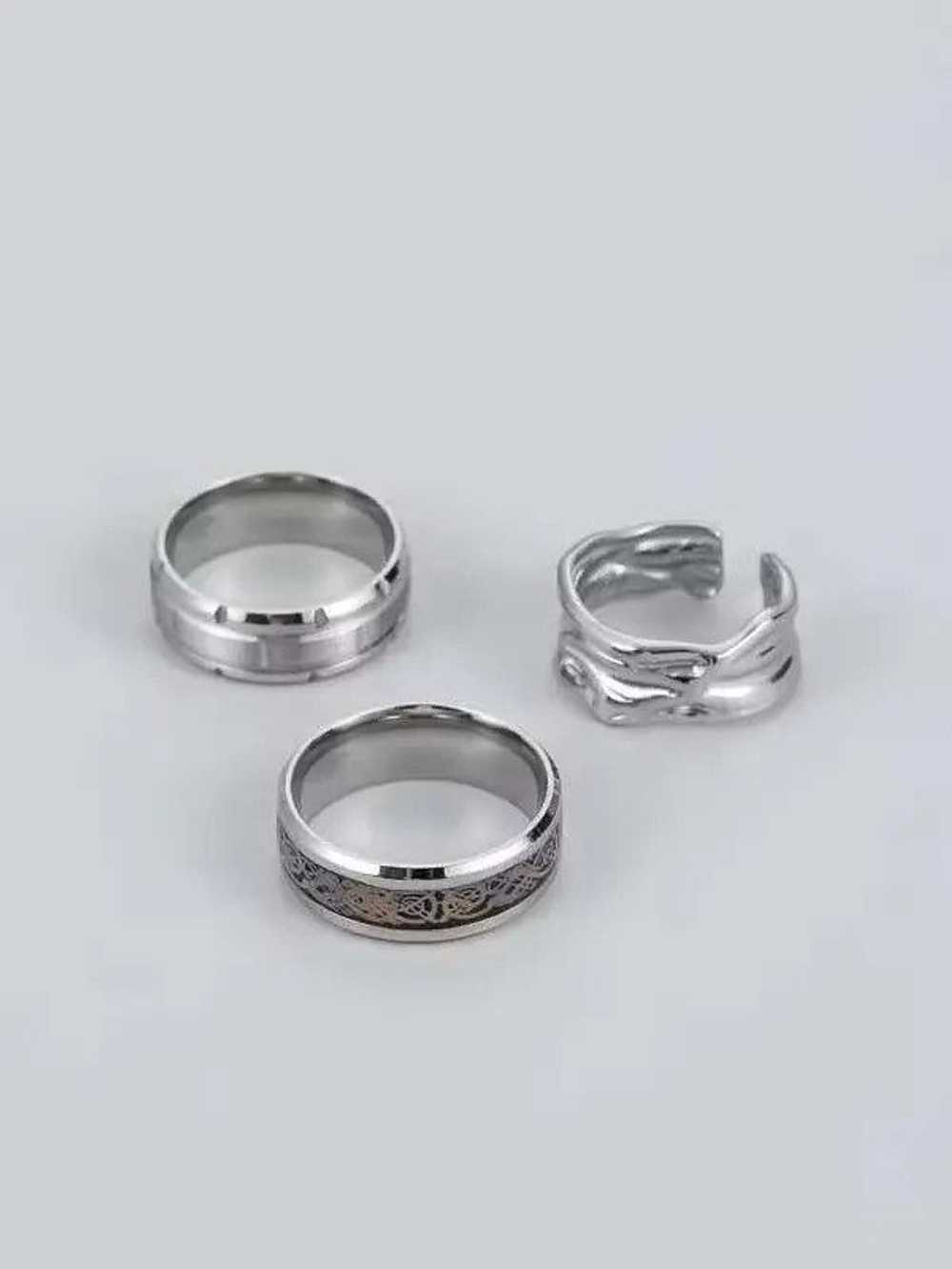 Japanese Brand × Streetwear 3pcs Mens Ring set - image 2