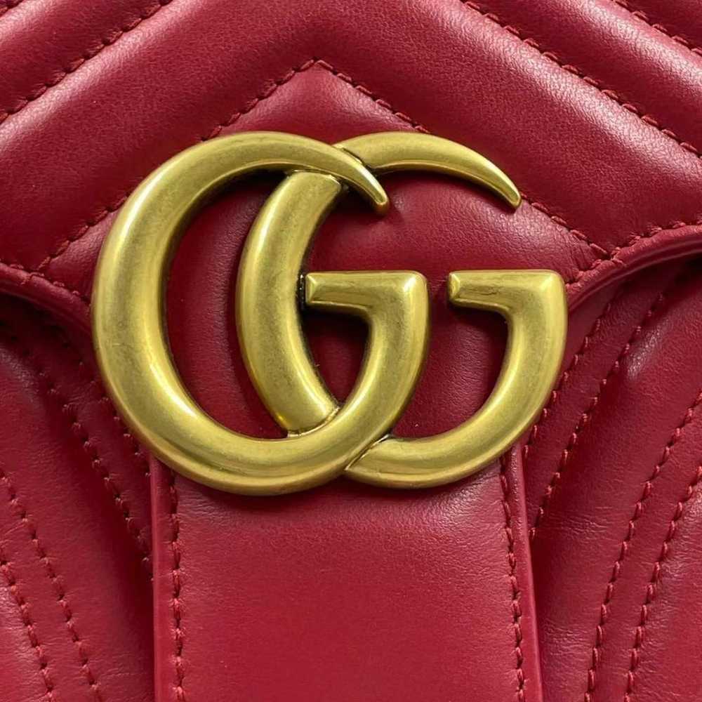 Gucci Gg Marmont Flap leather handbag - image 10