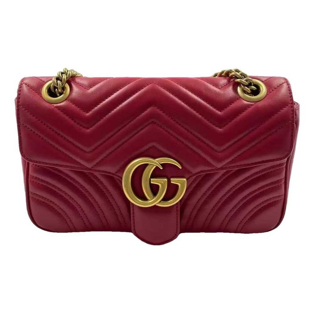 Gucci Gg Marmont Flap leather handbag - image 1