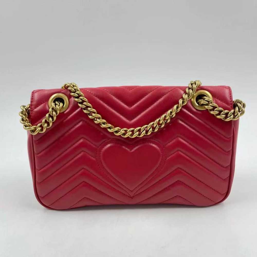 Gucci Gg Marmont Flap leather handbag - image 2