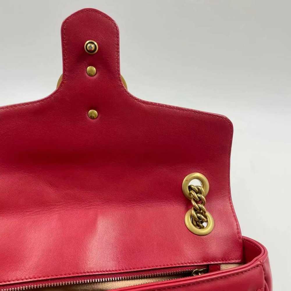 Gucci Gg Marmont Flap leather handbag - image 6