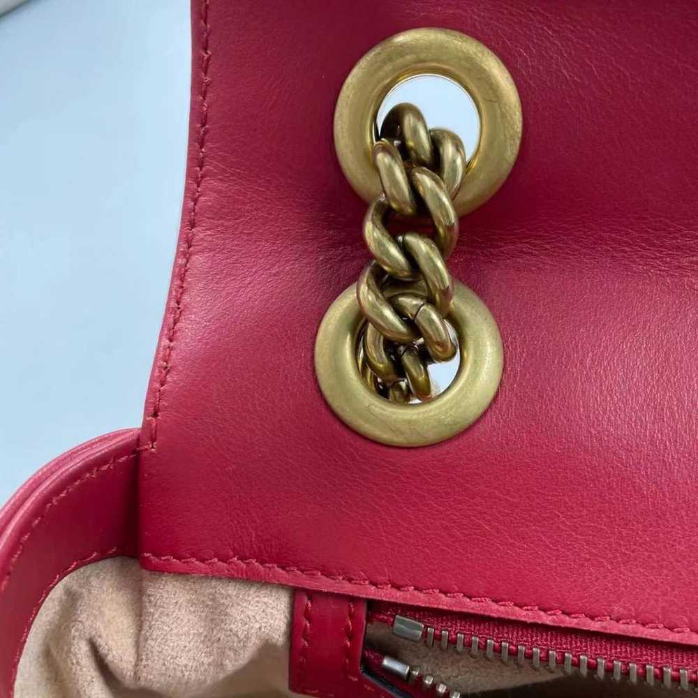 Gucci Gg Marmont Flap leather handbag - image 7