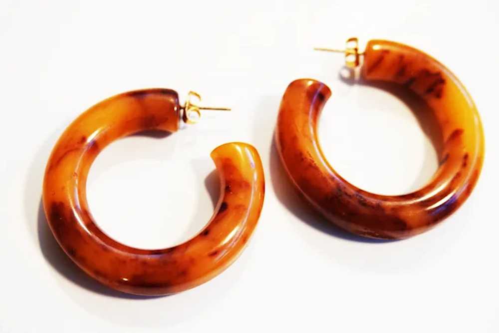 Vintage Golden Butterscotch Bakelite with Lovely … - image 3