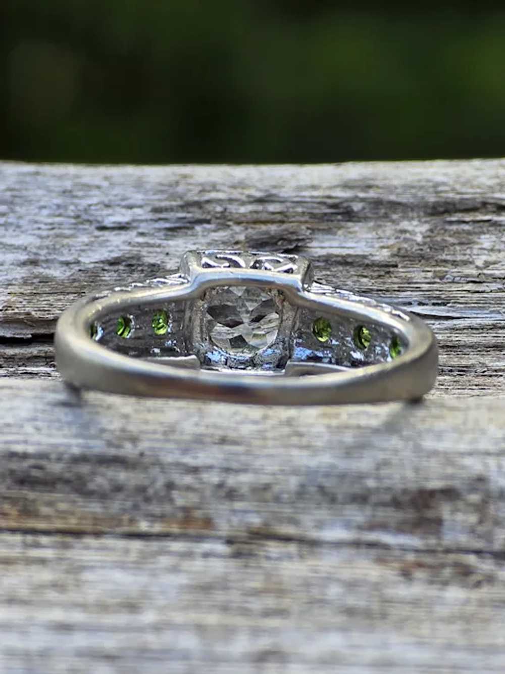 Impressive Silver Topaz and Peridot Sterling Silv… - image 6