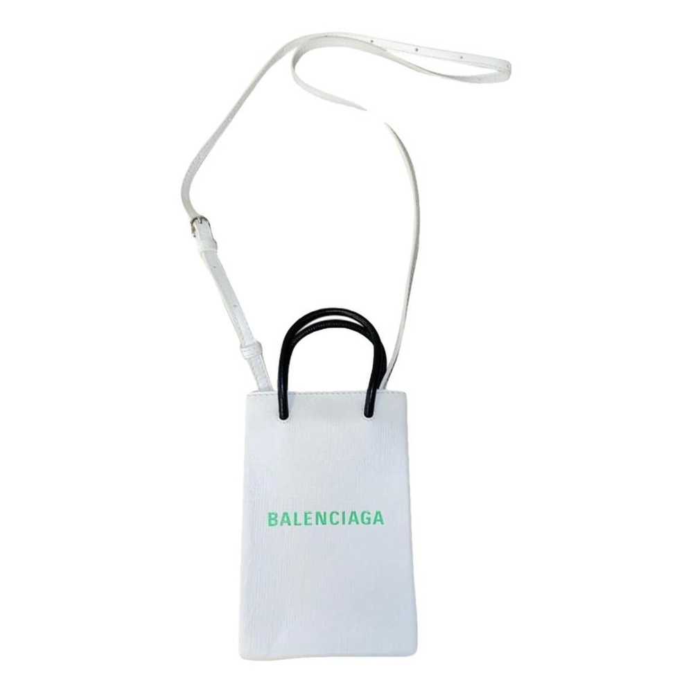 Balenciaga Shopping North South leather mini bag - image 1