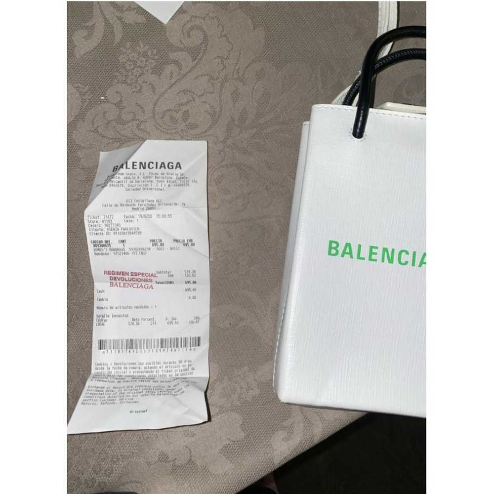 Balenciaga Shopping North South leather mini bag - image 7