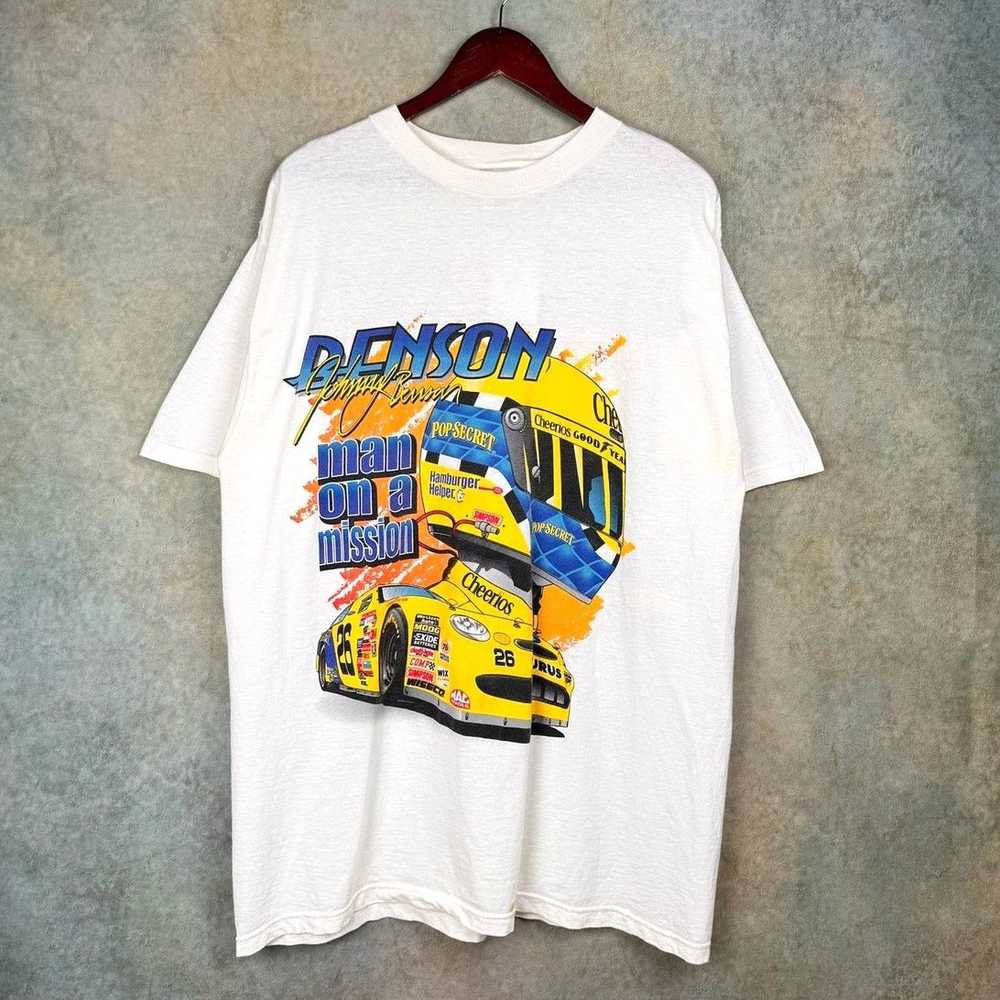 NASCAR × Vintage VTG 90s Nascar Big Print T Shirt… - image 2