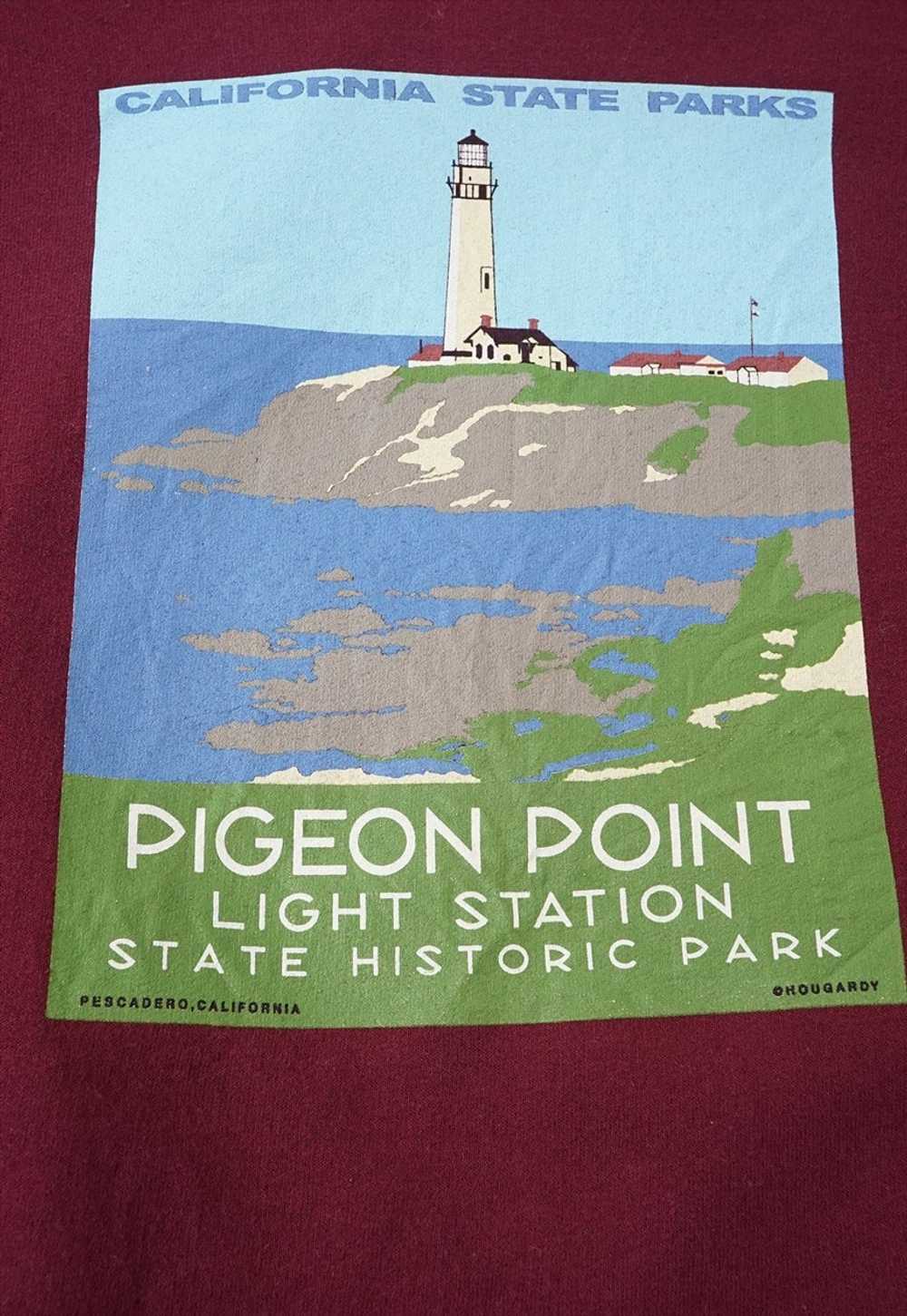 Vintage Pigeon Point Graphic Maroon Sweatshirt Me… - image 4