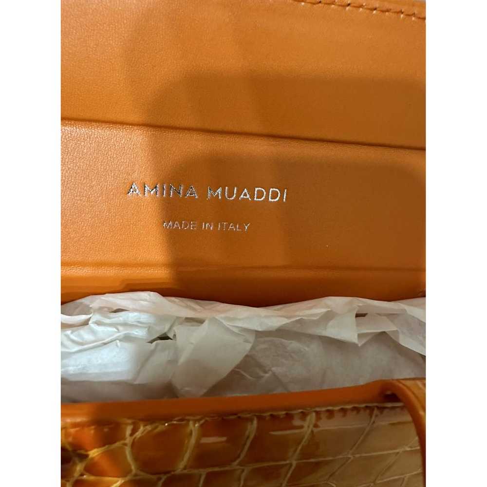 Amina Muaddi Amini Gilda leather handbag - image 4