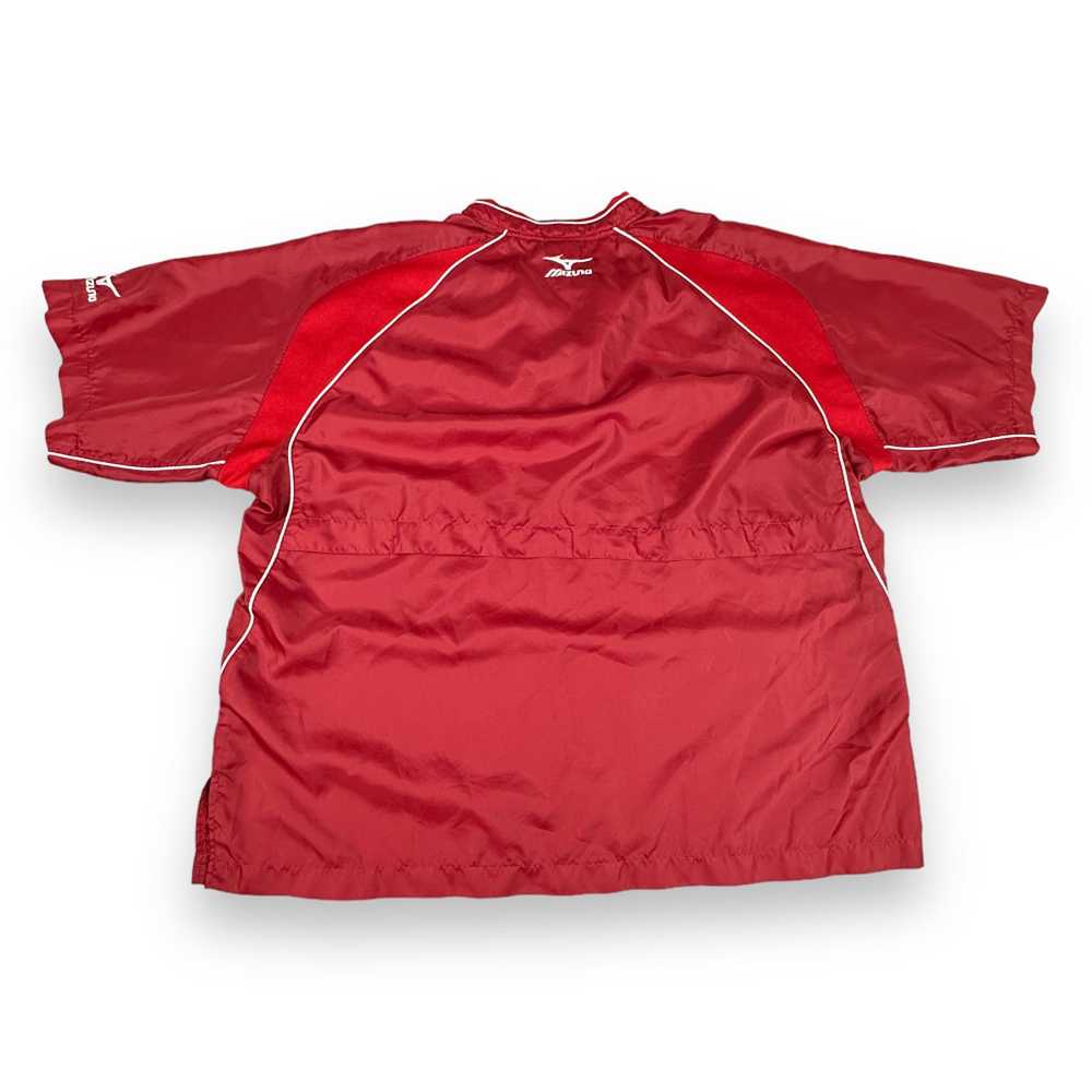 Mizuno Mizuno Baseball Shirt Red Windbreaker Pull… - image 2