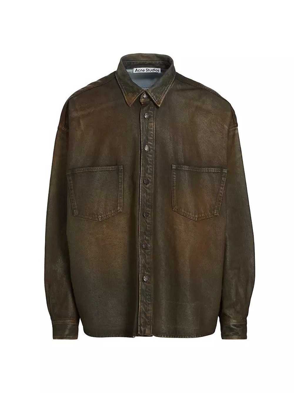 Acne Studios New season mud wash denim shirt jack… - image 1