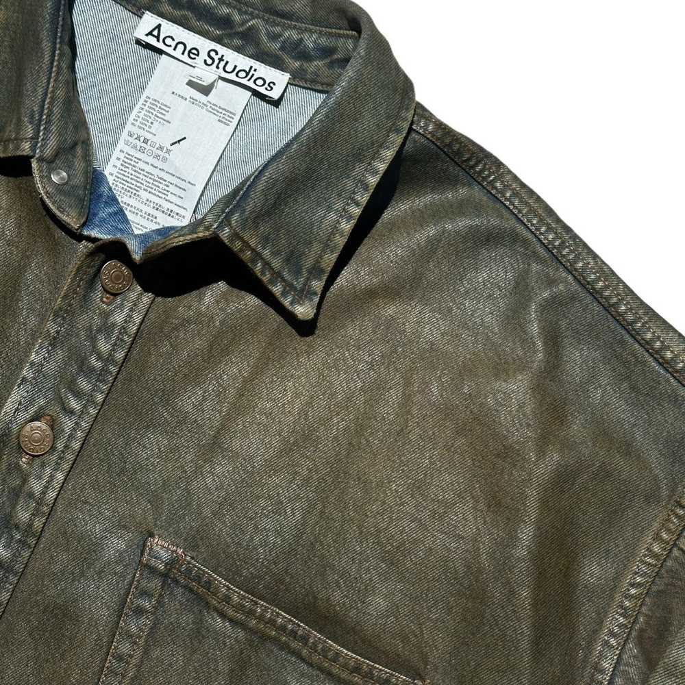 Acne Studios New season mud wash denim shirt jack… - image 3