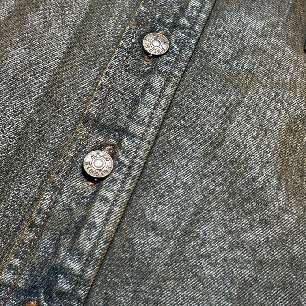 Acne Studios New season mud wash denim shirt jack… - image 5