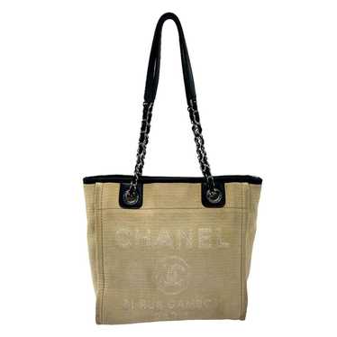 Chanel CHANEL Shoulder Bag Deauville PM Canvas Be… - image 1