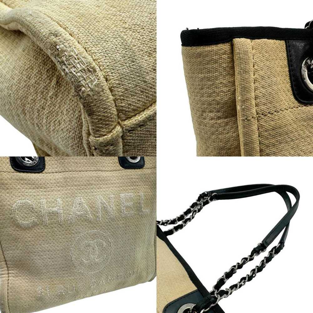 Chanel CHANEL Shoulder Bag Deauville PM Canvas Be… - image 4