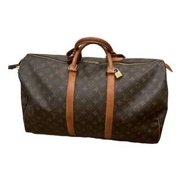 Louis Vuitton Keepall leather travel bag - image 1