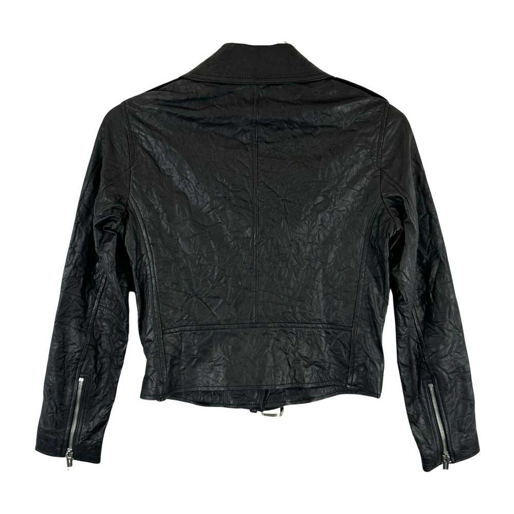 MICHAEL Michael Kors Crinkled Leather Moto Jacket - image 2