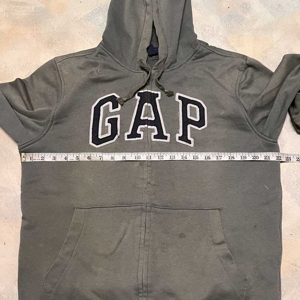 Gap × Streetwear GAP Hoodie Big Logo Distressed K… - image 11