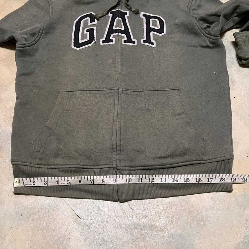 Gap × Streetwear GAP Hoodie Big Logo Distressed K… - image 12