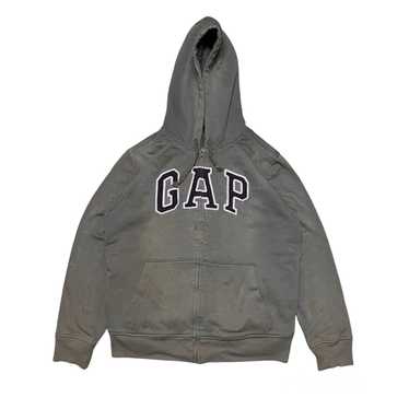 Gap × Streetwear GAP Hoodie Big Logo Distressed K… - image 1