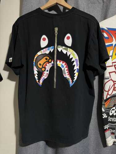 Bape Multi Camo Milo Shark Tee