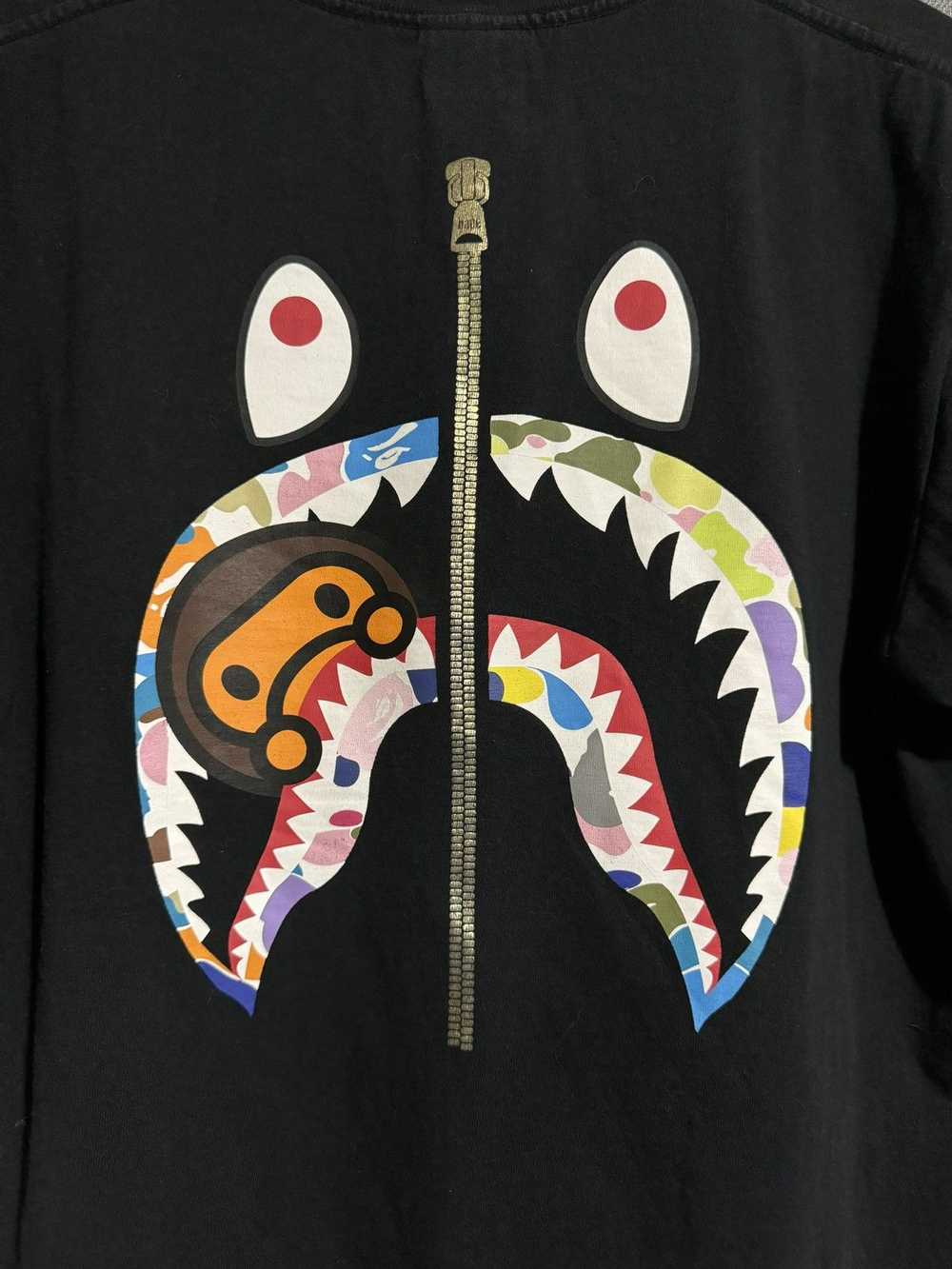 Bape Multi Camo Milo Shark Tee - image 3