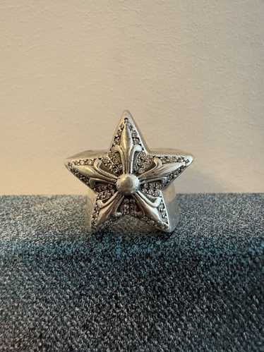 Chrome Hearts Chrome Heart Diamond Star Pave Ring