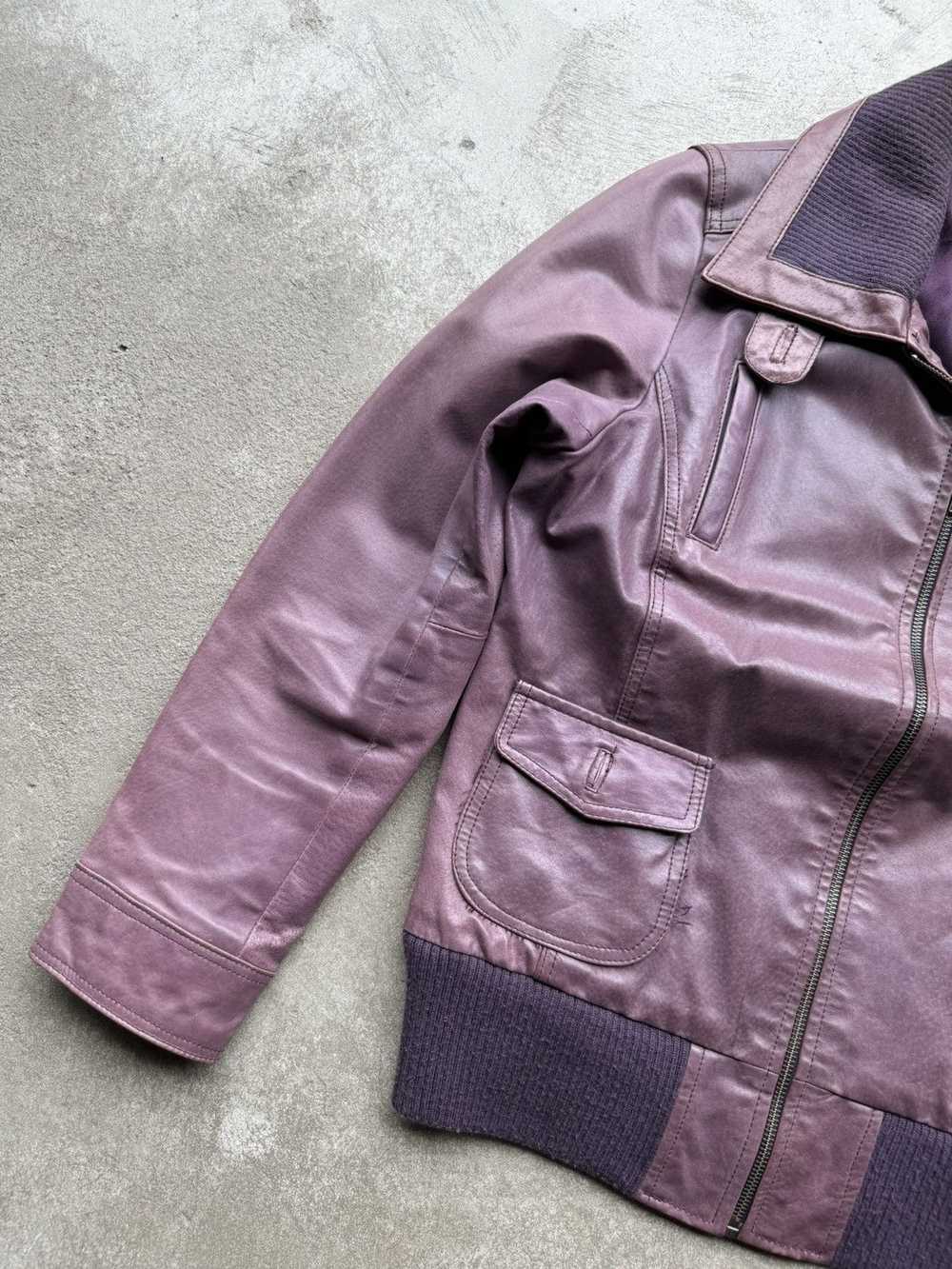 Leather × Leather Jacket × Vintage Vintage Genuin… - image 3