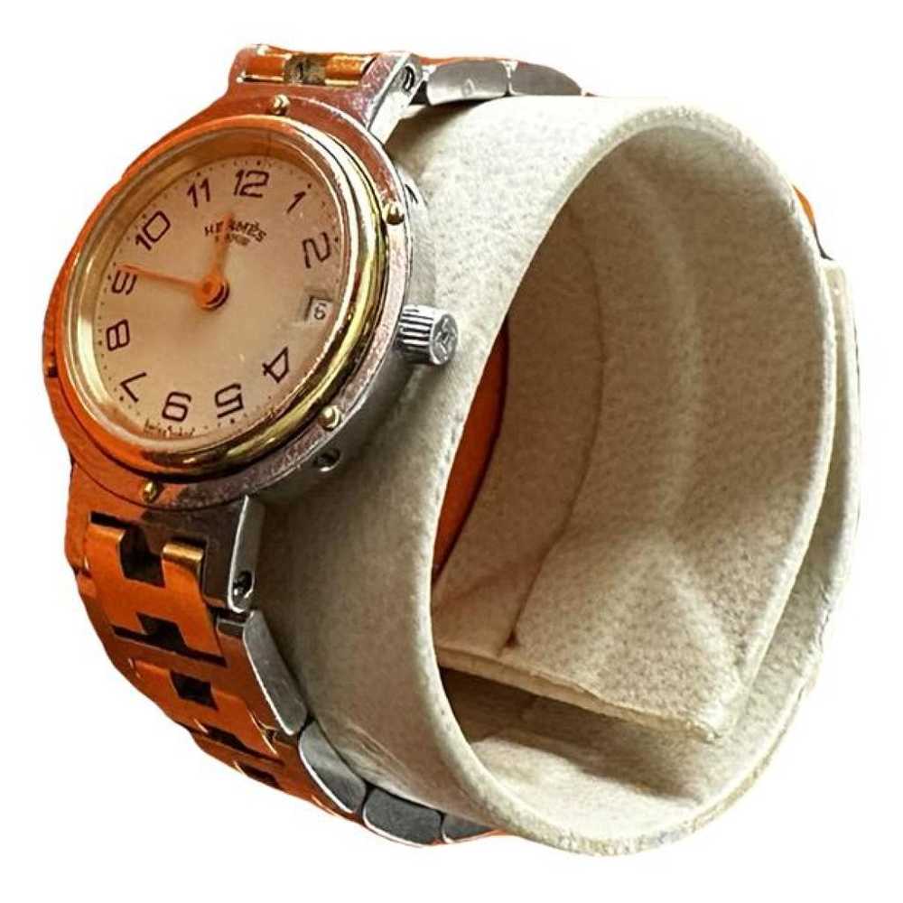 Hermès Clipper silver watch - image 1