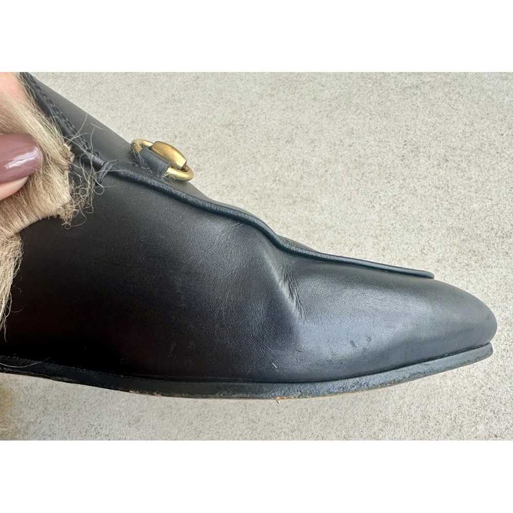 Gucci Princetown leather flats - image 7