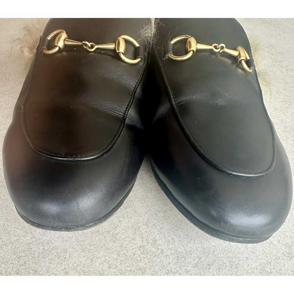 Gucci Princetown leather flats - image 9