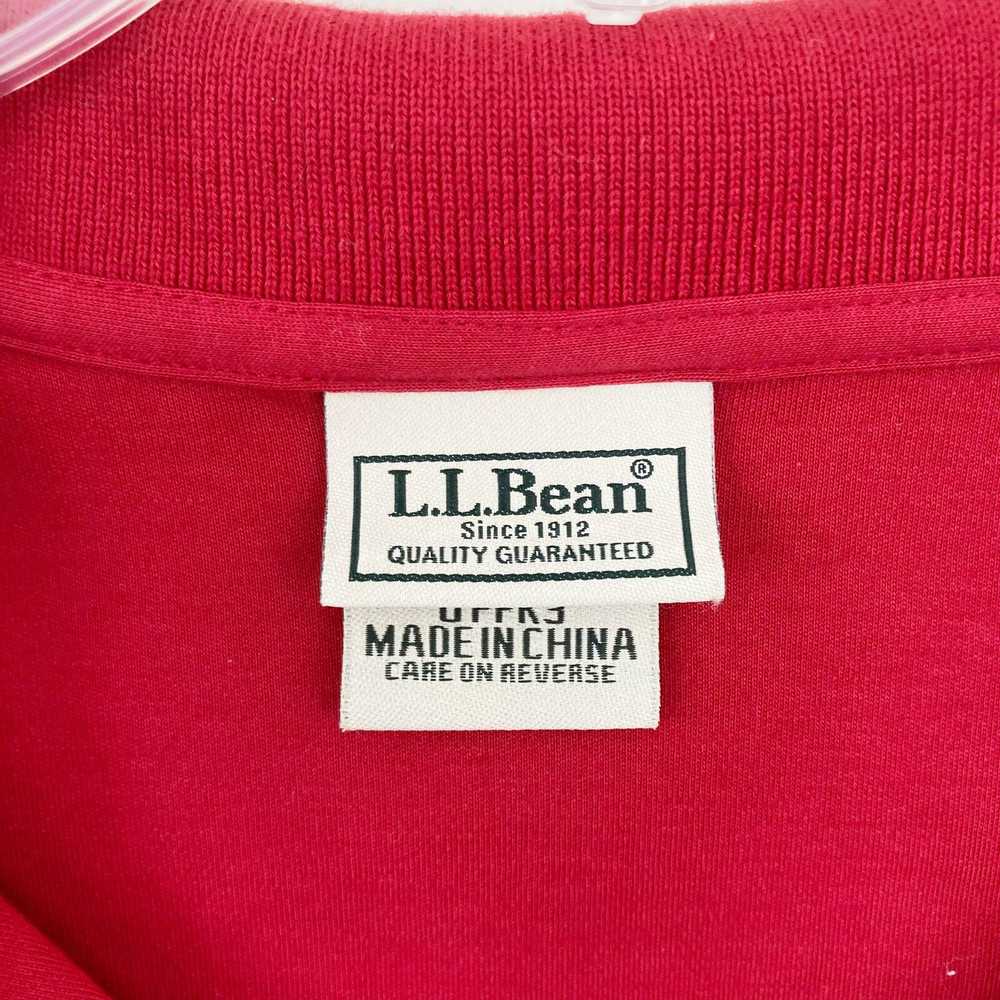 Old Navy LL Bean Red 100% Pima Cotton Long Sleeve… - image 3