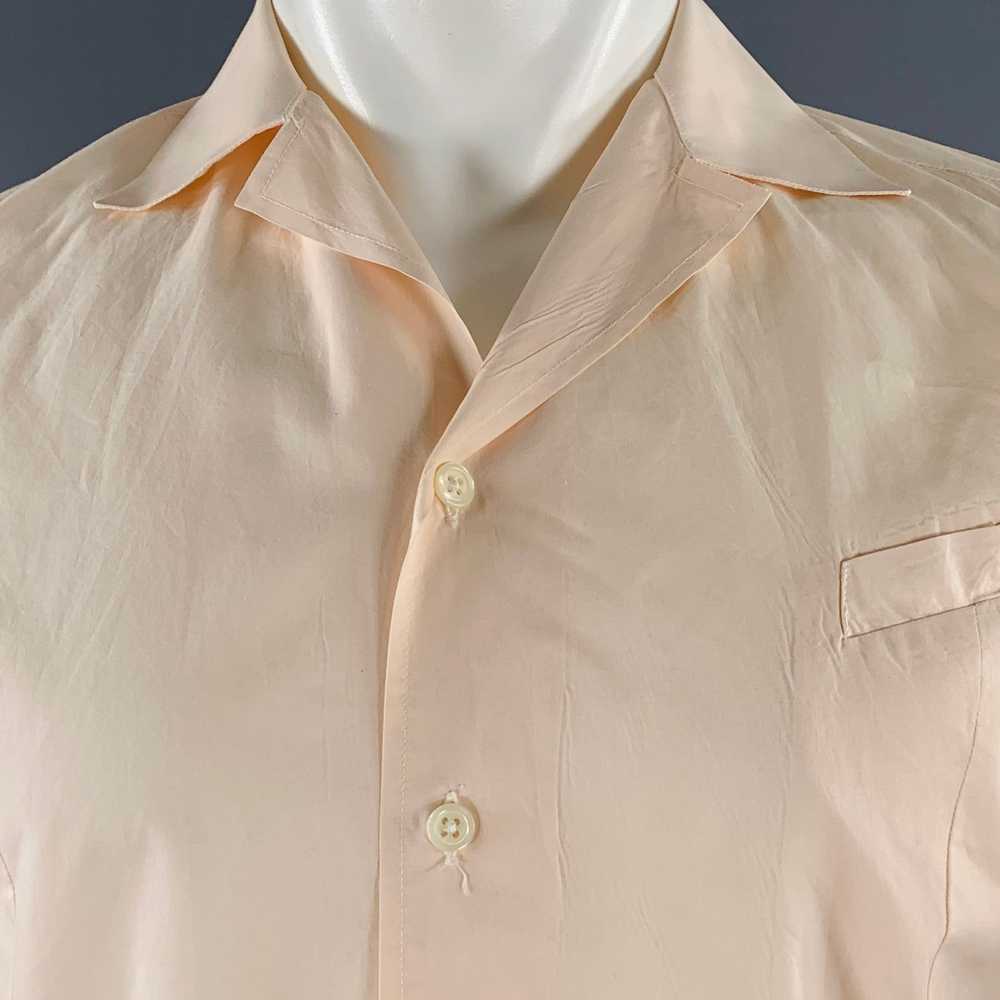 Matthew Miller Pink Wrinkled Cotton One Pocket Sh… - image 2