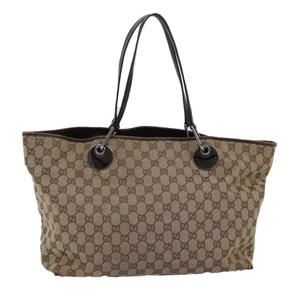 Gucci GUCCI GG Canvas Tote Bag Beige 120838 Auth … - image 1