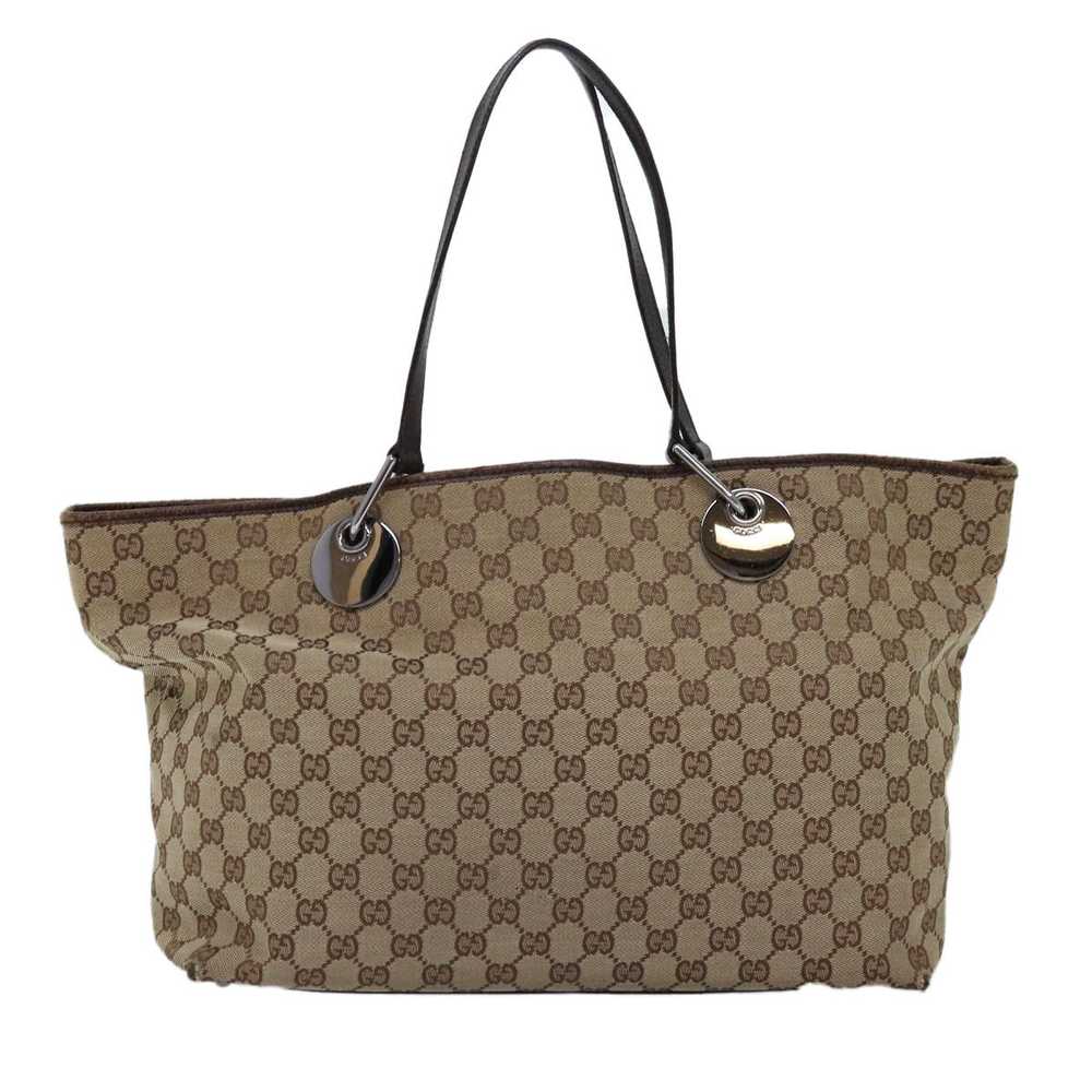 Gucci GUCCI GG Canvas Tote Bag Beige 120838 Auth … - image 2