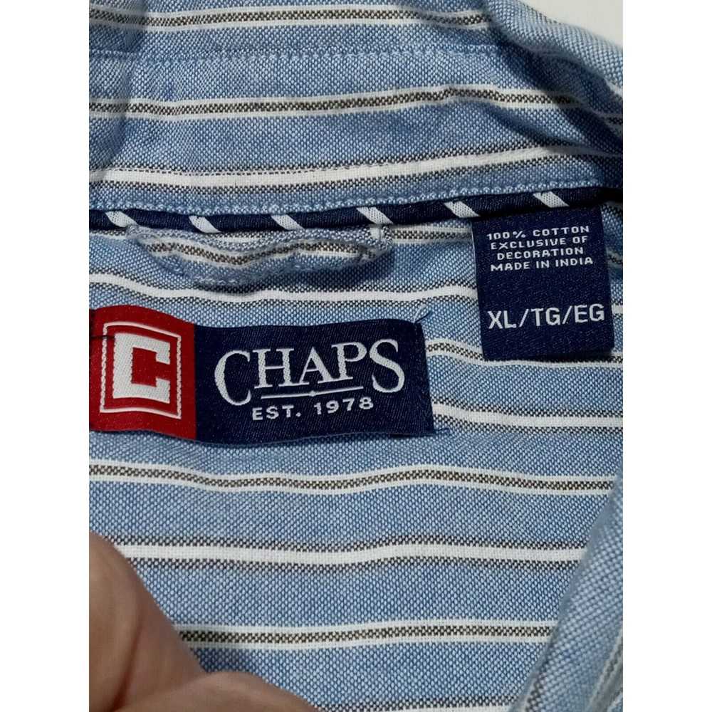 Chaps Chaps Shirt XL Ralph Lauren Button Up Long … - image 4