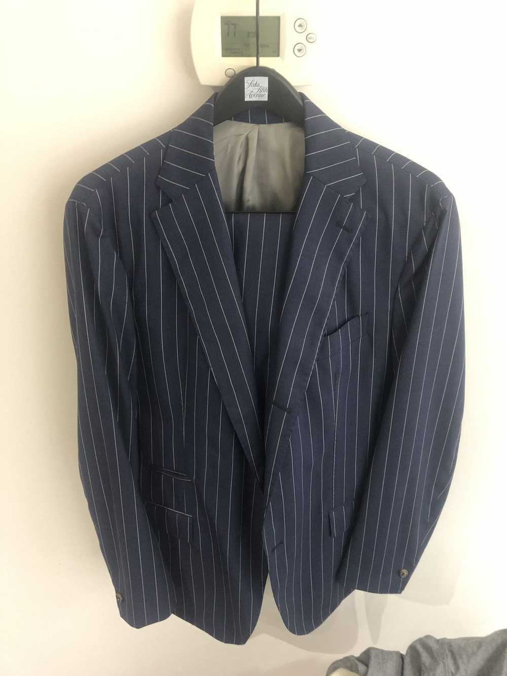 Eleventy Eleventy Platinum Pinstripe Suit - image 1