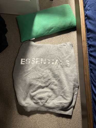 Essentials RARE Grey Reflective Essentials Hoodie 