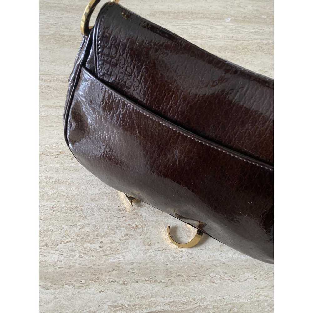 Dior Double Saddle patent leather handbag - image 10