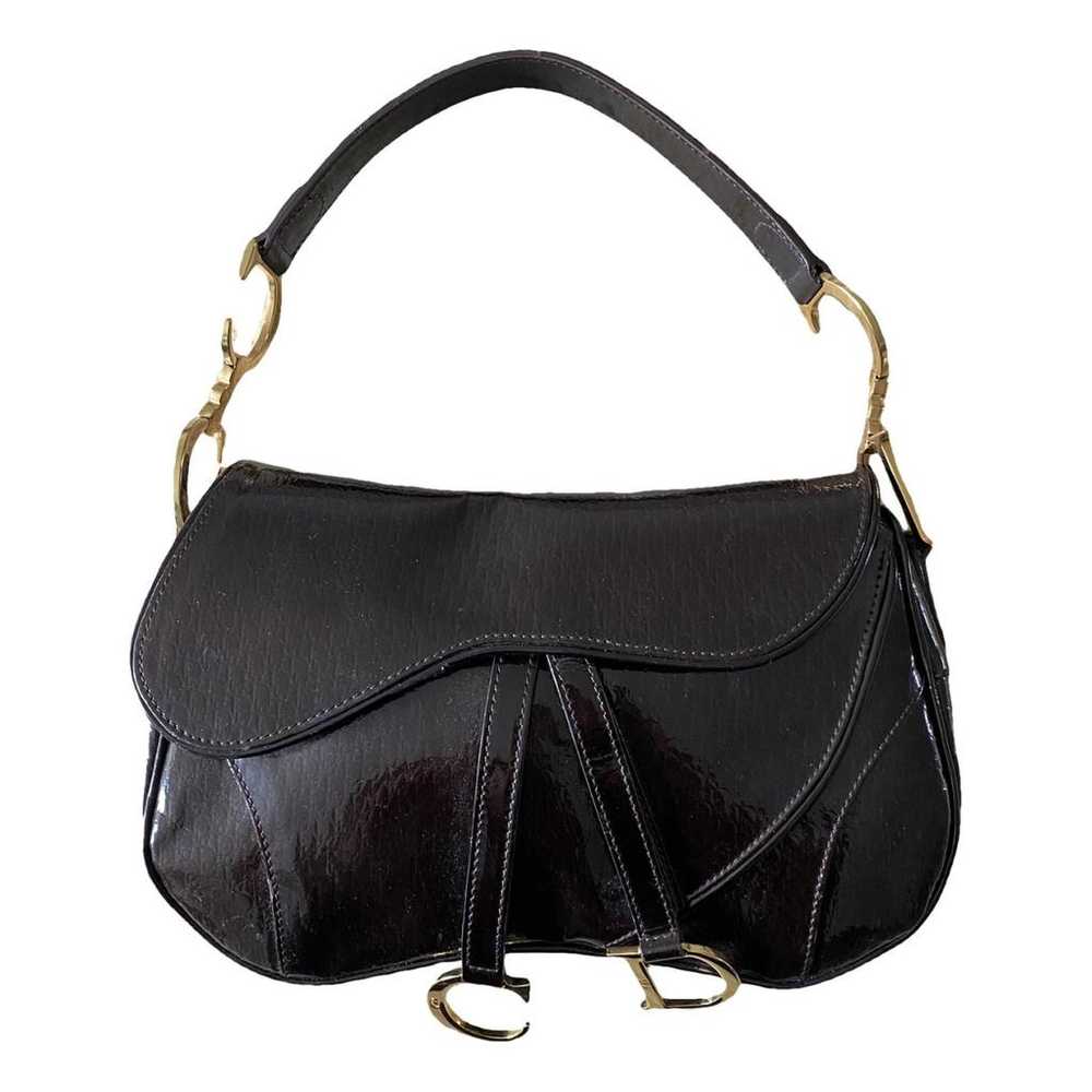 Dior Double Saddle patent leather handbag - image 1