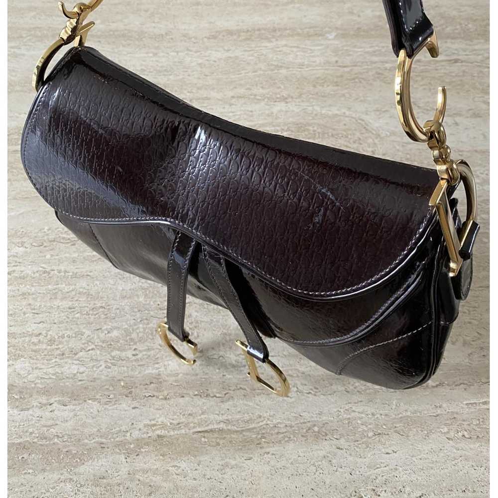 Dior Double Saddle patent leather handbag - image 5