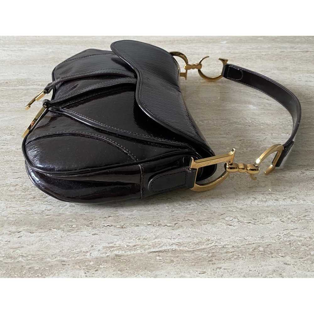 Dior Double Saddle patent leather handbag - image 6