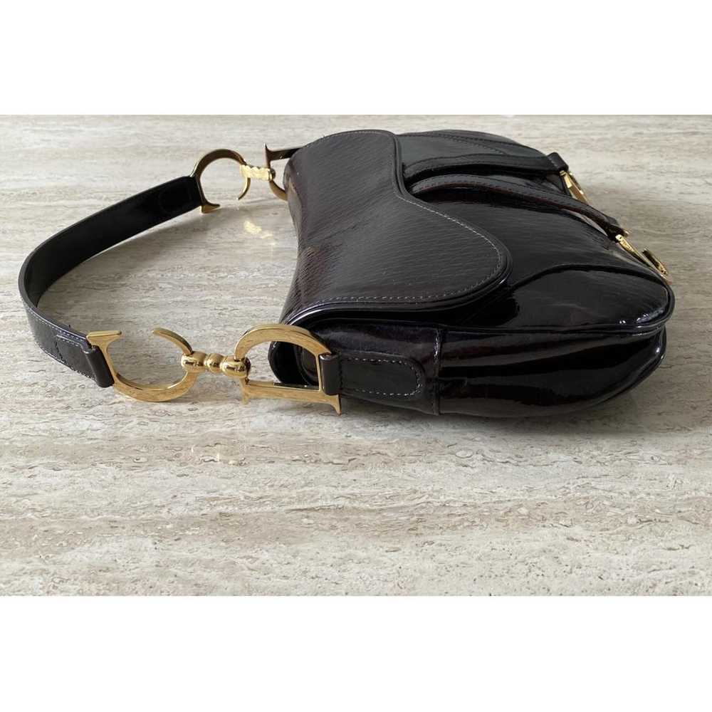 Dior Double Saddle patent leather handbag - image 7